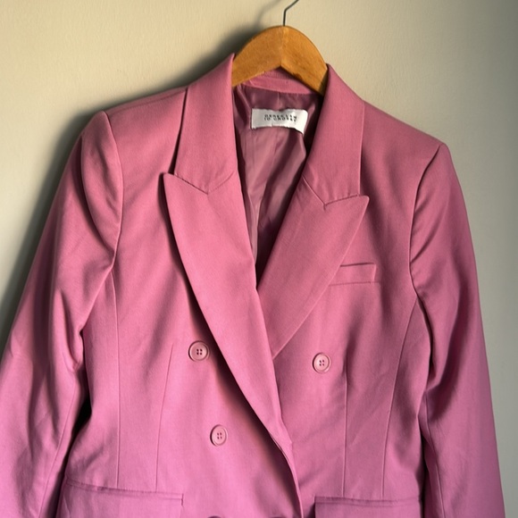 Derek Lam 10 Crosby Sandra Double Breasted Blazer in Mauve  Small - Picture 5 of 13